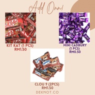 Add On Cokolat | Gift box Add On | Boleh Tambah Pada Telekung Box Anda