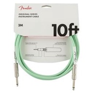 飛翔羽翼樂器行 Fender #ORIGINAL 樂器導線 CABLE 10-SFG(10呎)(綠色)