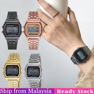 Unisex Wrist Watch Digital watch for women korean style Vintage Stainless Steel Band Lcd Watch Sports Casual Gift Ladies Girls New Watch jam murah gila