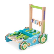 First Play Chomp and Clack Alligator Wooden Push Toy and Activity Walker - Pretend Play Developmenta