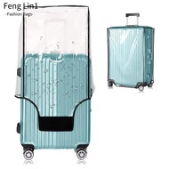 FENGLING Luggage Protector , Travel PVC Baggage Cover, Dust Cover Durable Waterproof Suitcase Protec
