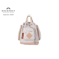 DOUGHNUT BAG : Pyramid Tiny Happy Camper Series : IVORY กระเป๋าโดนัทกันน้ำได้ ผลิตจากผ้าไนลอน 420D น