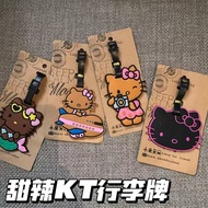 Cartoon Cartoon KT Cat Hello Kitty Luggage Tag Card Holder Boarding Consignment Suitcase Luggage Tag