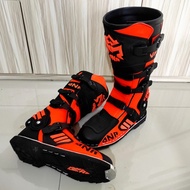 PROMO Sepatu RNL Racing - Sepatu Trail Cross RNL ORANGE BLACK - Sepatu Motocross RNL Terlaris - BIS