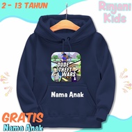 DUDE THEFT WARS GAME CHILDREN'S HOODIE FREE CHILD'S NAME - DUDE THEFT WARS 2 CHILDREN'S SWEATER JACK