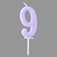 Pastel Number Candle 9/Tomiz
