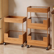 Movable Wheel Trolley Vegetable Cabinet Household Storage Gap Storage Multi-Layer Vegetable Fruit Sh