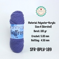 ANEKA - 8-Ply Saffron Knitting Yarn / Crochet Knitting Yarn - 189 - Violet
