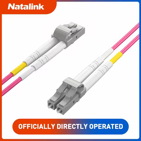 Natalink OM4 LC-LC UPC Duplex Fiber Patch Cable LSZH Jacket 10G/40G/100G for Cisco/Juniper SFP+/QSFP