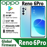 Original OPPO Reno 6 Pro 5G Mobile Phone MTK Dimensity 1200 Octa Core 6.55inch 64MP Camera 65W Super