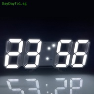 DAYDAYTO 3D LED Digital Clock Wall Decoration Glow Night Mode Modern Decoration For Home Adjustable USB Plug Electronic Clock SG