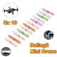 4pcs CW CCW Propellers for Dinamo Cheerson Motor Cx-10 Cx-10A CX-10W V676 CX-10D FQ777-124 Mini Rc H