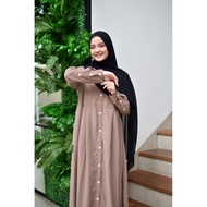 Produk abaya zuney by ANNASIHAH itycrepe anasya full kancing m l xl