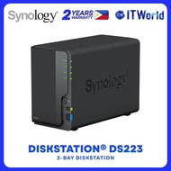 Synology DiskStation DS223 NAS 2-Bay Quad-Core 1.7GHz 2GB DDR4 LAN Storage itw