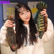 JAVIER Simulation Fish Plush Pillow, Perch Grouper Cartoon Fish Plush Toy, Creative PP Cotton Lovely