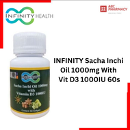 INFINITY Sacha Inchi Oil 1000mg With Vit D3 1000IU 60s (EXP10/25)