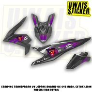 APACHE STRIPING STICKER DULUXE LIS ALL COLOR APACHE MOTIF TRANSPARENT CLEAR MATERIAL