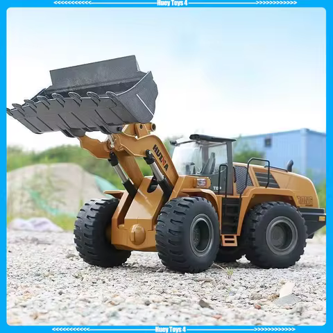 Huina 1583 Excavator Bulldozer Loading Truck 1:14 Full Scale Ten Way Loading And Unloading Machine M