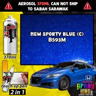 Honda CR-Z { B593M New Sporty Blue } Touch Up Pen Car Spray Piant Repair Tool Cat Kereta Honda Paint