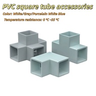 PVC square tube fittings, plastic hard tube