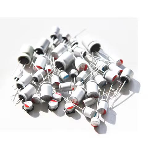 10Pcs DIP Solid Electrolytic Capacitor 25V 35V 50V 63V 100V 10UF 47UF 100UF 220UF 270UF 330UF 470UF 