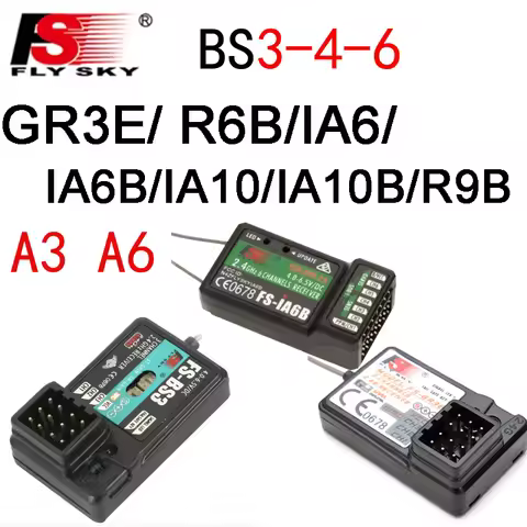 Flysky FS-GR3E FS-A3 FS-A6 FS-R6B FS-X6B FS-iA6 FS-iA6B FS-A8S FS-R9B FS-BS3 BS4 BS6 FS-iA10B X6B Rc