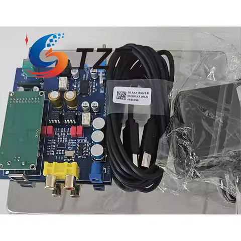 TZT U1 Decoder Board + USB Solution Card for Amanero DAC Headphone Amplifier ES9038 Support 384K DSD