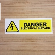 Danger electrical hazard sign Sticker/electrical hazard sign Sticker