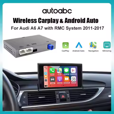 New Wireless Carplay Android Auto for Audi A6 S6 A7 C7 RMC with Interface Mirror Link AirPlay Rear C