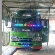 LAMPU STROBO KACA MOBIL 5BARIS Running text WI-FI seting text via HP