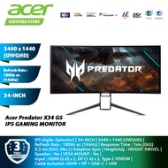 [9.9 Clearance Sales] Acer Predator X34 GS 34-Inch IPS UltraWide UWQHD 144Hz HDR 400 Curved Gaming Monitor UM.CX0SM.S01