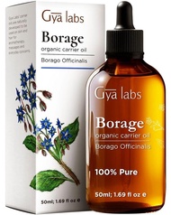 Gya Labs Organic Borage Oil For Skin - 100% Natural Borage Seed Oil Cold Pressed for Hair - Unrefine