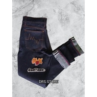 DRS STORE - BLUE INDIGO SELVEDGE DENIM || SELVEDGE DENIM ACCENT 15 OZ || MEN'S SELVEDGE DENIM JEANS