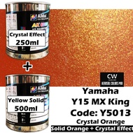 Exciter Crystal Yellow Y5012 Yamaha Y15ZR Cover Set Paint CW Aikka Aerosol Spray Gun 0.5L & 1L DIY S