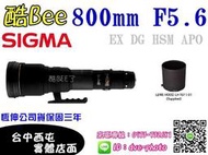 【酷BEE了】SIGMA 800mm F5.6 EX DG HSM APOFOR CANON/NIKON/SONY