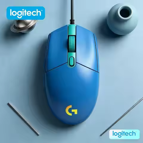 Logitech G203 Prodigy Wired Gaming Mouse 8000 DPI RGB Lighting 6 Buttons On-Board Memory 1ms Respons