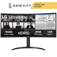 Lg Ultrawide 34wr55qk-b | 34" Qhd Hdr Curved Monitor Va| 100hz | 3440x1440 | Hdmi | Type-c|dp|height