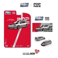 Poprace PRE018 1/64 PANDEM CIVIC EG6 RAW METAL Enigma Exclusive Diecast Scale Model Car