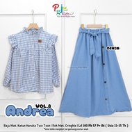 KATUN ANDREA VOL.8 cotton haruka mix crinkleairflow skirt set Ages 11-15 Years