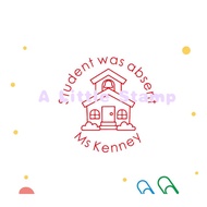 Personalised teacher stamps student was absent stamp, absent stamps, teacher stamps, student absent 