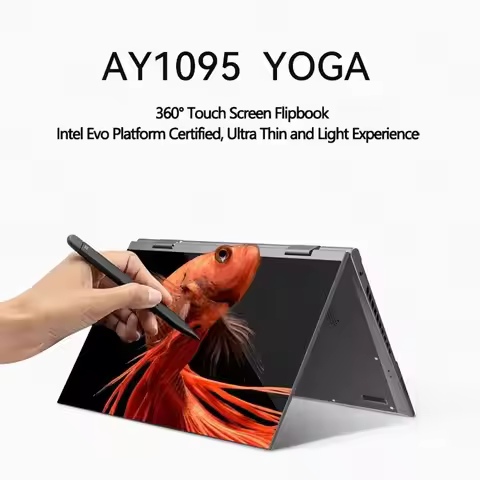 Fashion 2-in-1 Tablet Laptop 10.9-inch Touch Screen 16GB DDR5 2TB SSD HD Camera Backlit Keyboard 360