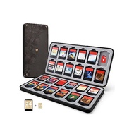 FUNLAB switch soft case Switch-specific soft storage case 24 switch cards &amp; 24 SD memory cards