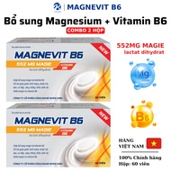 COMBO 2 BOXES of Magnevit B6, Magnesium Vitamin B6 Supplement, Helps Reduce Cramps, Muscle Pain, Ner
