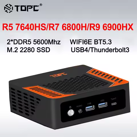 TR9 AMD Ryzen 9 7940HS/Ryzen 7 7840HS MINI PC Windows 11 2*DDR5 1*M.2 PCIE SSD USB4.0 WIIF6E BT5.3 M