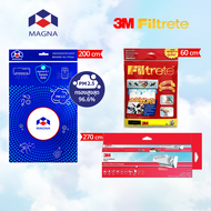 แผ่นกรองอากาศ กรองฝุ่น PM 2.5 แมกน่า ฟอกอากาศ ไส้กรองอากาศ / MAGNA 3เอ็ม ฟิลทรีตท์ เฮปปา 3M Filtrete