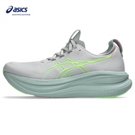 ASICS Gel-Nimbus 28 Women Running Shoes In Cloud Grey/Illuminate Green
