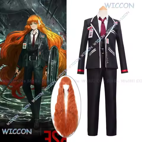 Anime Game Limbus Company Ishmael Cosplay Costume Jacket Coat Pants Set Women Men Halloween Carnival
