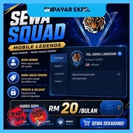 Monthly Rent / sewa squad Sebulan 7GL & SRG murah murah genk