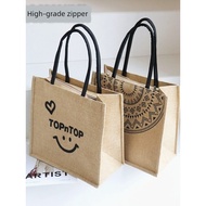Beg tangan besar christy ng bucket Large Capacity Linen Tote Bag Female Mommy Bag Work Commuter Tote