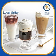 Irish Coffee Mug Transparent Glass Mug cocktails latte capuccino